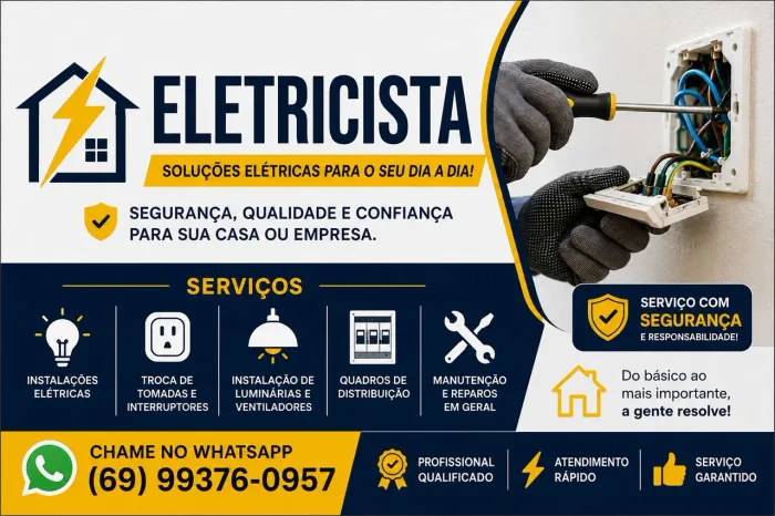 Eletricista em pvh
