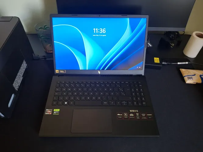 Notebook Gamer Acer Nitro v15 Ryzen 7 e RTX 4050