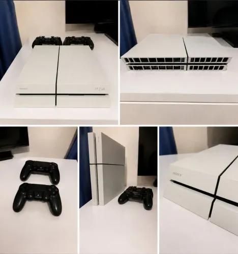 PS4 FAT BRANCO + 2 CONTROLES