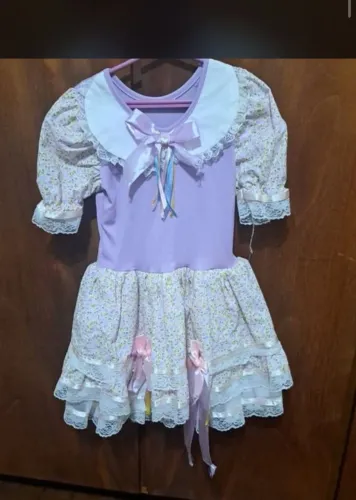 vestido junino boneca Tamanho 5