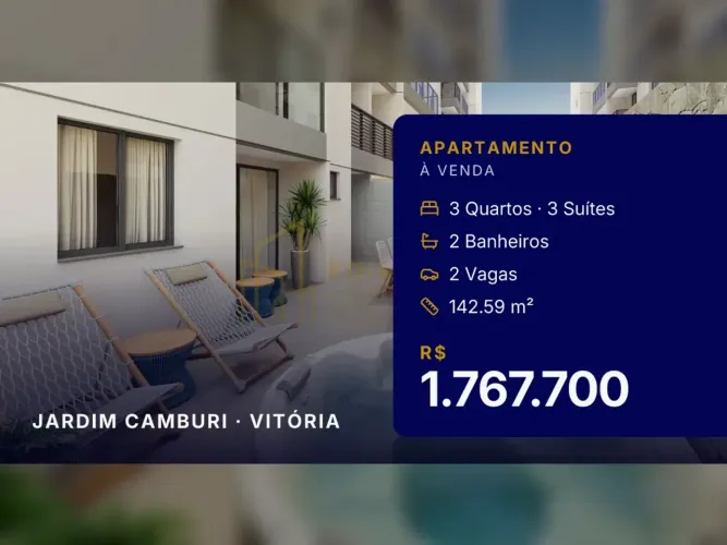 Viva com Estilo: Apartamento Garden em Jardim Camburi com Varanda Gourmet