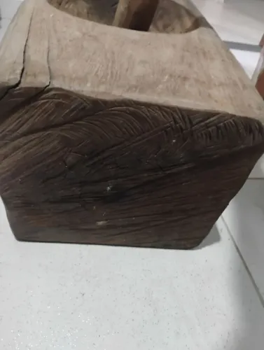 Pilão de madeira sucupira ?.