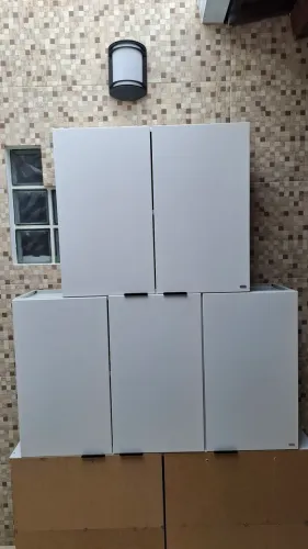 Conjunto Armários Aéreos Itatiaia Renova em Aço Branco "Excelente Oportunidade"