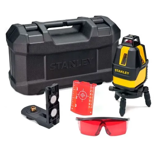 Nível a Laser Multilinhas Vermelha 360° Graus 10M com Kit Stanley STHT77521-LA