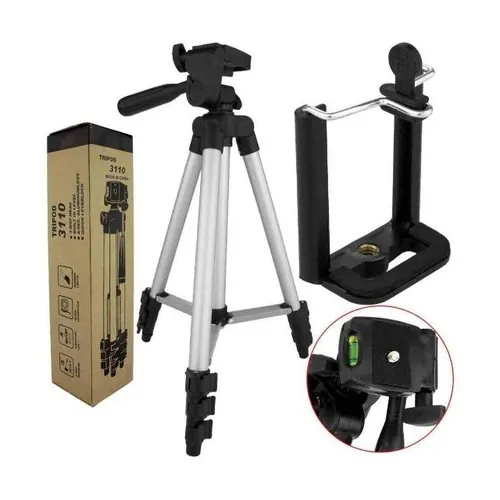 Tripé Tripod Telescópico Alumínio 1,02M Profissional Ideal Câmera Filmadora