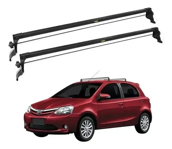 Rack Teto Toyota Etios - Preto Material Aço - VP 992