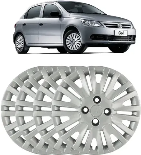 Jogo 4 Peças - Calota Aro 14  - Volkswagen Gol Powe G5 2009 / 2010 - Grid