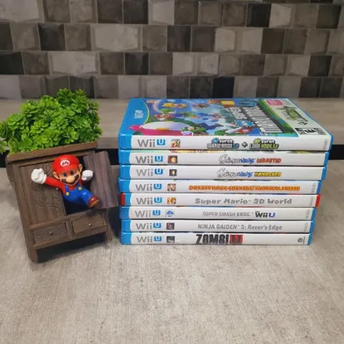 Lote c/ 9 Jogos Nintendo Wii U originais
