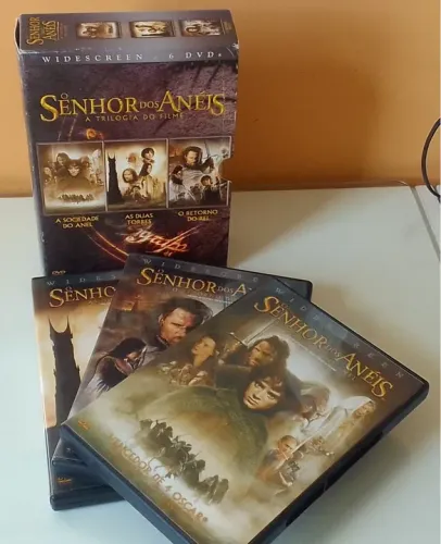 Senhor dos Anéis Trilogia DVDs