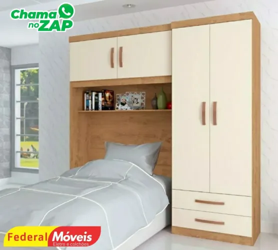 Guarda Roupa Para Cama de Solteiro Novo Fazemos Entrega