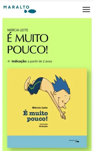 É Muito Pouco! - Livro Infantil - Márcia Leite