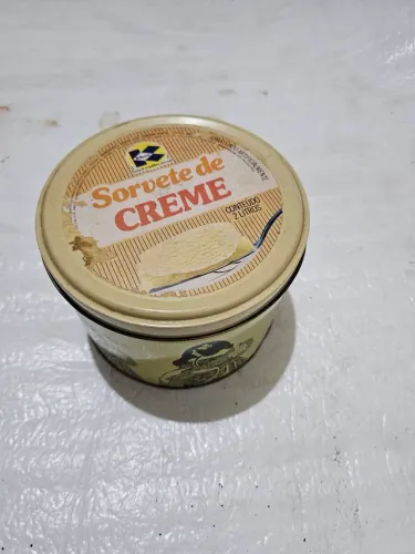 Antiguidade lata sorvete kibom antiga ótimo estado