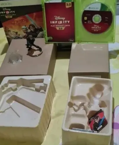 INFINITY 3.0 XBOX 360 CAIXA ESTATUA MUNDO JOGO ORIGINAL
