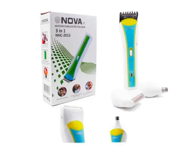 Maquina Multif P/corte Cabelo E Barba Nova 3 Im 1 Nhc2013