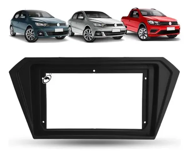 Moldura Painel 2 Din 9 Polegadas Gol Saveiro Voyage G7 G8