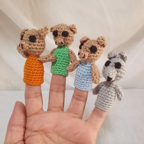 Fantoches Bonecos de dedo - 4 peças - Brinquedos para crianças