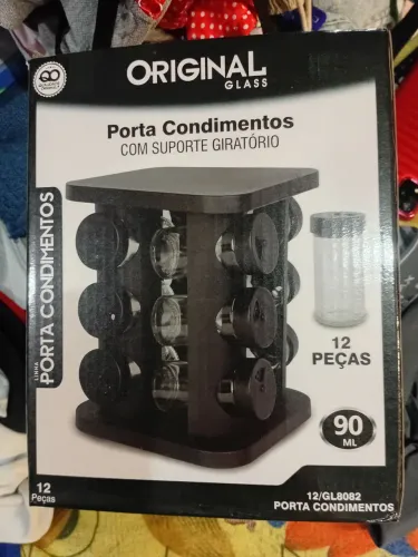 Vendo porta condimento novo de vidro