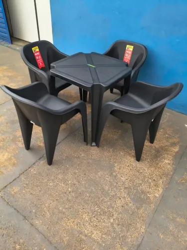 Jogo de mesa poltrona luxo resist