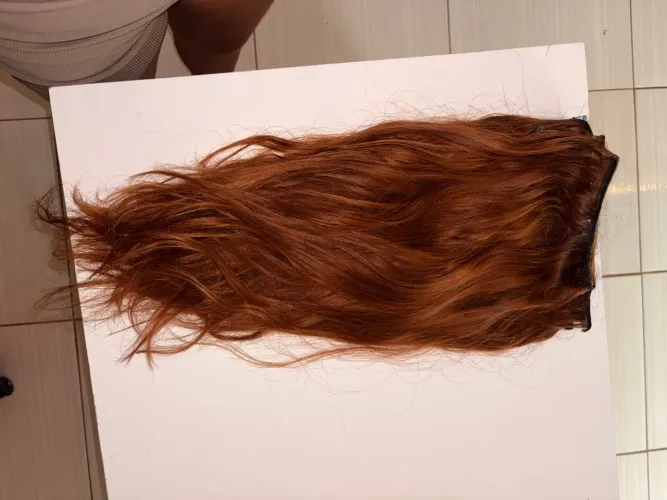 Mega Hair loiro acobreado 