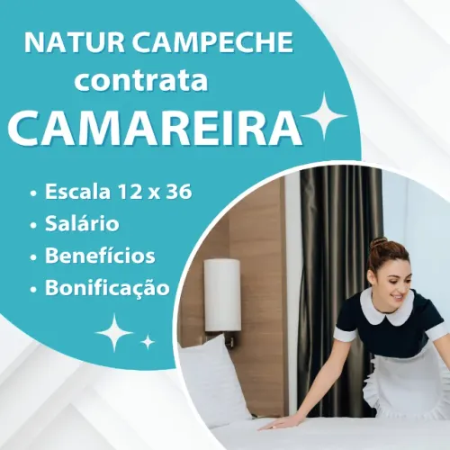Camareira de Hotel no Campeche