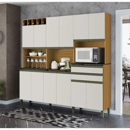 Armário de cozinha moderno 100 % MDF alto padrão em mega Promoção!