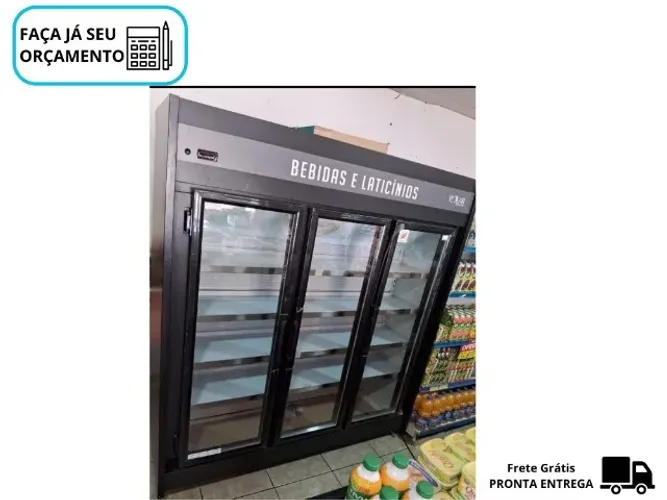 Expositor Refrigerado Auto Serviço Polar 1.80m 3 Portas 127v