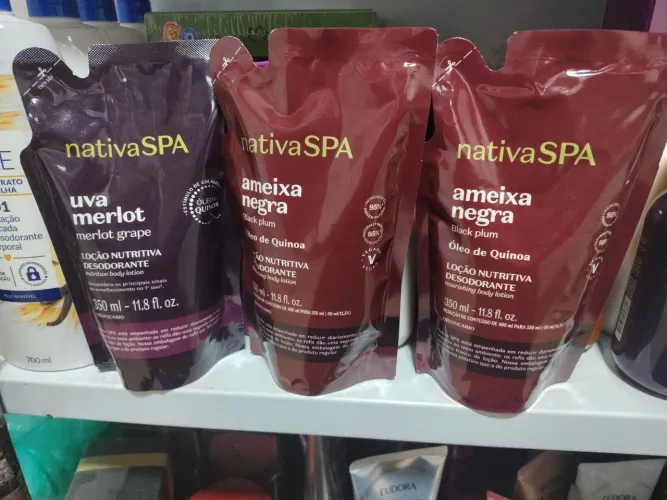 Refil nativa spa: uva Merlot, ameixa negra, ameixa