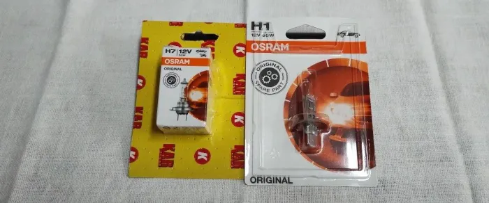 Lâmpadas automotiva H1 e H7