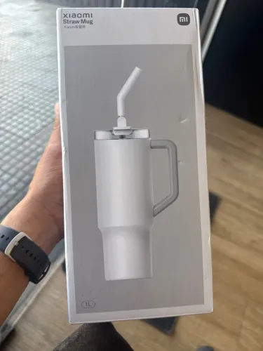 Caneca com canudo Xiaomi Straw Mug 1L