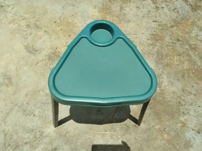 Mesa de plástico acampamento 