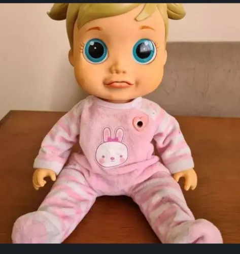 Boneca Analú interativa Baby wow Aprende + De 150 Frases Multikids pouco tempo de uso
