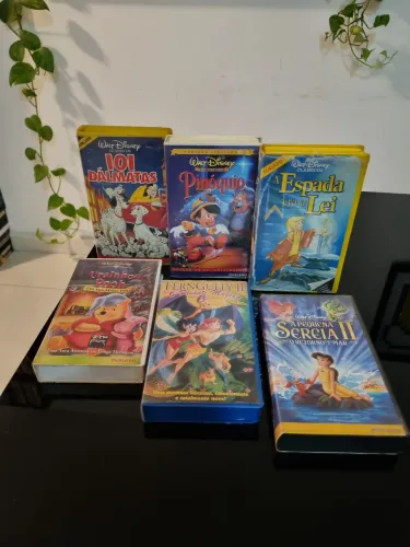 Vhs Disney Lote com 06  fitas 