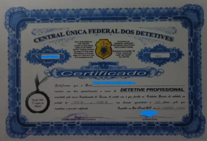 Curso de detetive-R$250,00 por tempo Limitado!