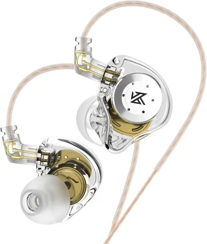 Fone Kz Edx Pro In-ear retorno de palco Cor Cristal (No Mic)