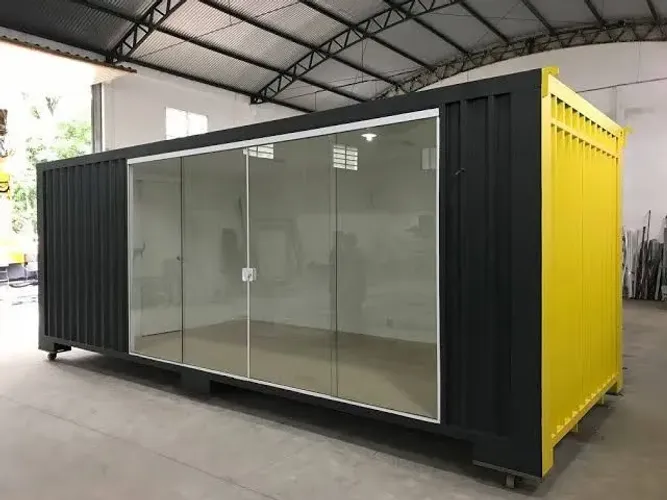 Container modificado para escritório, loja, mini mercado, lanchonete e outros 
