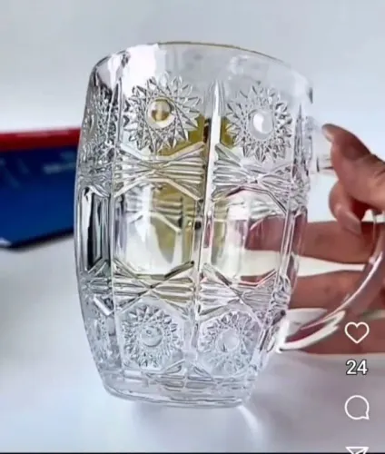 Par de jarras de cristal, 500ml cada