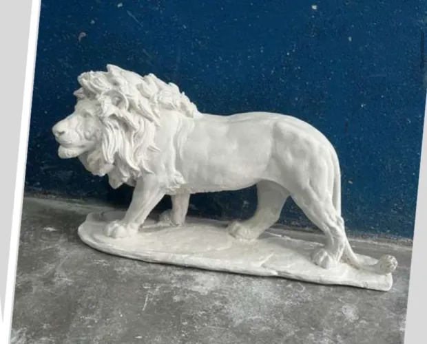 Escultura de Leão para Decoração