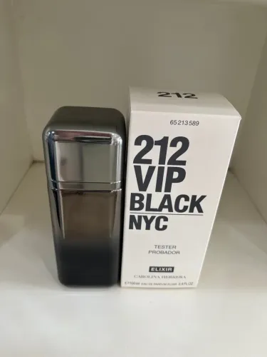 Perfume Tester 212 VIP Black Elixir Carolina Herrera 100ml