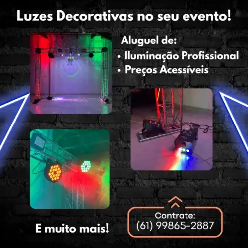 Aluguel de Iluminação Decorativa para Eventos