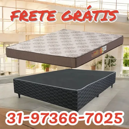 COLCHÃO CASAL D33 17 DE ALTURA / NOVOS / ENTREGA GRÁTIS