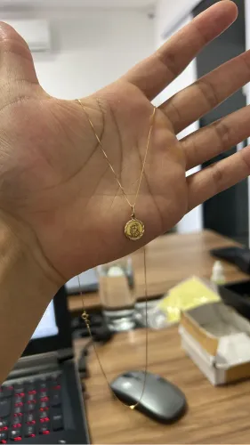 Cordão ouro 18k 60 centímetros 