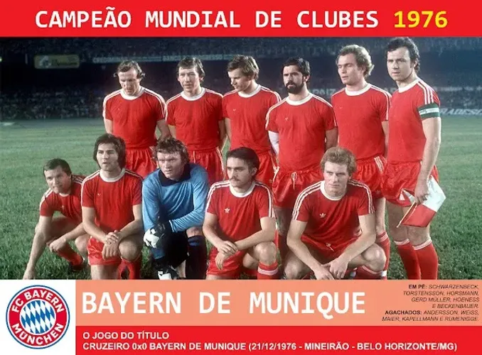 combo 11 camisas jogo bayern munich mundial clubes 1976