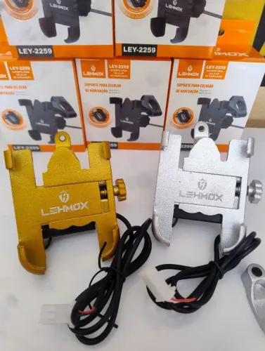 PROMOÇÃO!! Suporte com carregador para moto