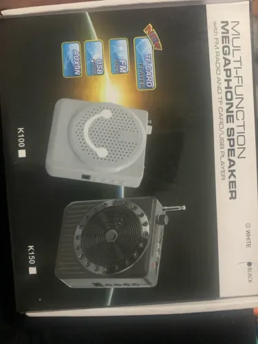Megafone Speaker com Rádio FM e TF Card