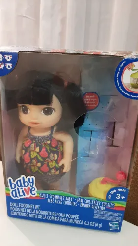 Boneca baby alive asiática comidinha feliz