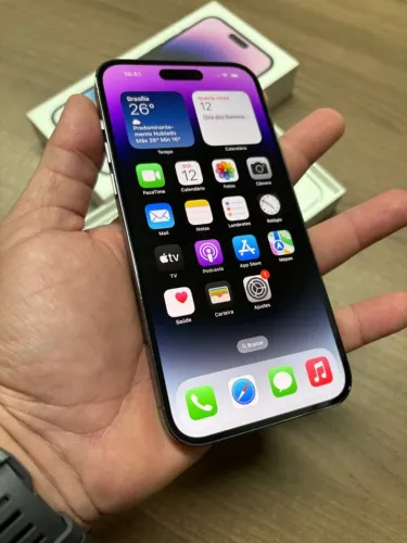 Iphone 14 Pro Max 5G 128gb Roxo Semi Novo 