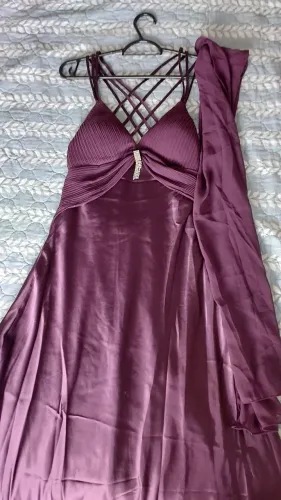 Vestido de festa longo roxo