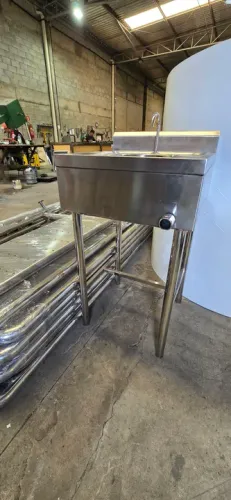 Pia aço inox para comércio