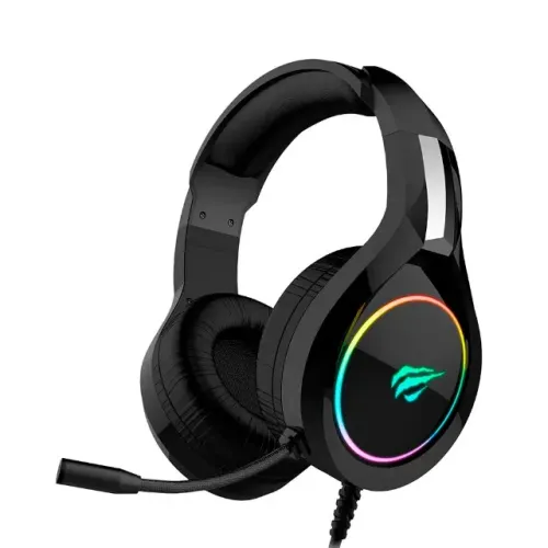 Headset Gamer HAVIT H2232D RGB Microfone Flexível Preto - AC3132