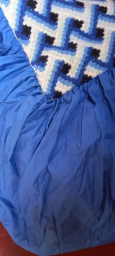 Cobre leito Tricô dupla face